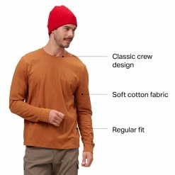 Budget ❤️ Stoic Core Long Sleeve T Shirt Men's 👏 -Stoic Elegant shop CED D13