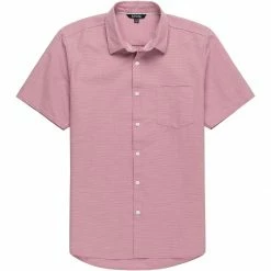 Hot Sale 🛒 Stoic Solid Texture Short Sleeve Button Down Shirt Men's ❤️ -Stoic Elegant shop COR