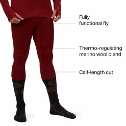 Outlet ✨ Stoic Merino Blend Calf Length Baselayer Bottom Men's 🔔 -Stoic Elegant shop FIRBRI D14