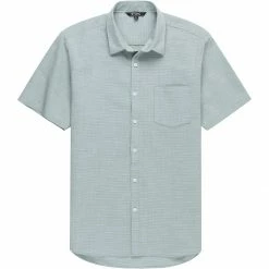 Hot Sale 🛒 Stoic Solid Texture Short Sleeve Button Down Shirt Men's ❤️ -Stoic Elegant shop GRE 8
