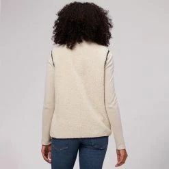 Hot Sale 💯 Stoic Reversible Mixed Media Sherpa Vest Women's ❤️ -Stoic Elegant shop KHAFRENAV D1