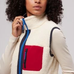 Hot Sale 💯 Stoic Reversible Mixed Media Sherpa Vest Women's ❤️ -Stoic Elegant shop KHAFRENAV D3