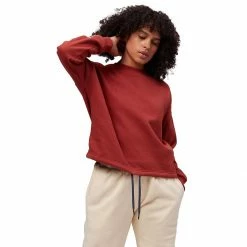 Flash Sale 🛒 Stoic French Terry Crop Crewneck Hoodie Women's 🧨 -Stoic Elegant shop RED