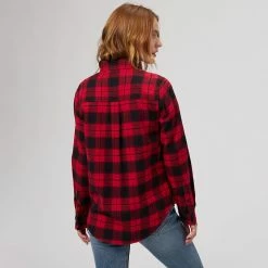 Promo ✨ Stoic Super Soft Pocket Flannel Shirt Women's 🔔 -Stoic Elegant shop REDSHAPLA D1 1
