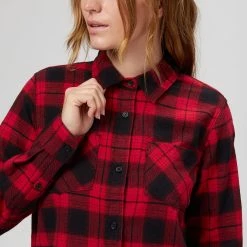 Promo ✨ Stoic Super Soft Pocket Flannel Shirt Women's 🔔 -Stoic Elegant shop REDSHAPLA D3 1