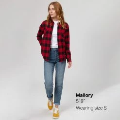 Promo ✨ Stoic Super Soft Pocket Flannel Shirt Women's 🔔 -Stoic Elegant shop REDSHAPLA D4 1