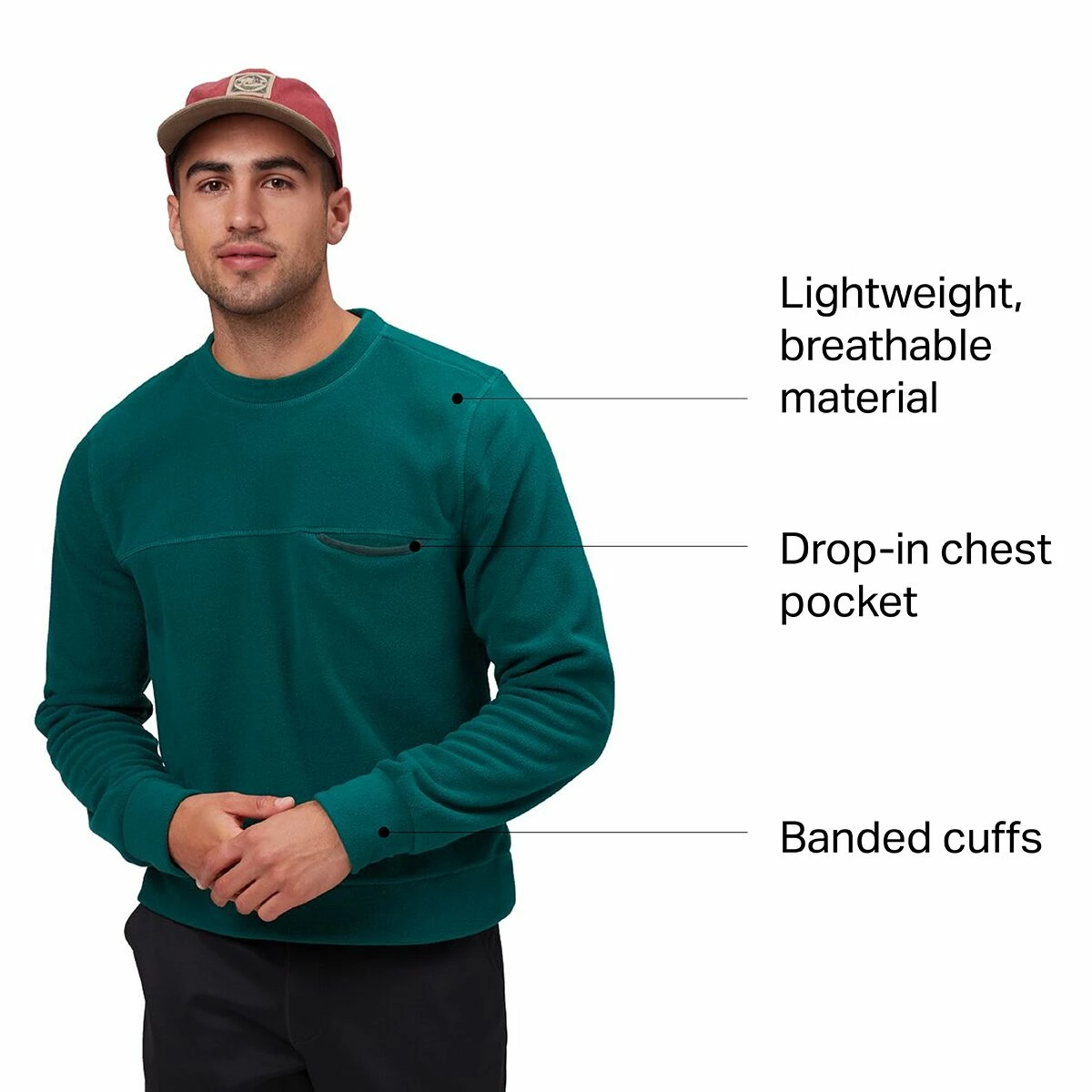 Cheapest 💯 Stoic Fleece Crew Sweater Men's 😍 4 Cheapest 💯 Stoic Fleece Crew Sweater Men's 😍 - Image 4