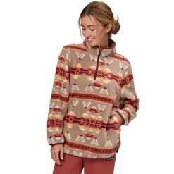 Wholesale ✨ Stoic Pattern Sherpa 1/4 Zip Pullover Women's 😀