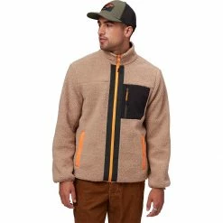 Coupon ❤️ Stoic Reversible Mixed Media Sherpa Jacket Men's 👍