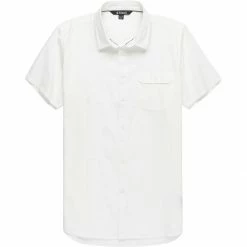 Hot Sale 🛒 Stoic Solid Texture Short Sleeve Button Down Shirt Men's ❤️ -Stoic Elegant shop WHI 7